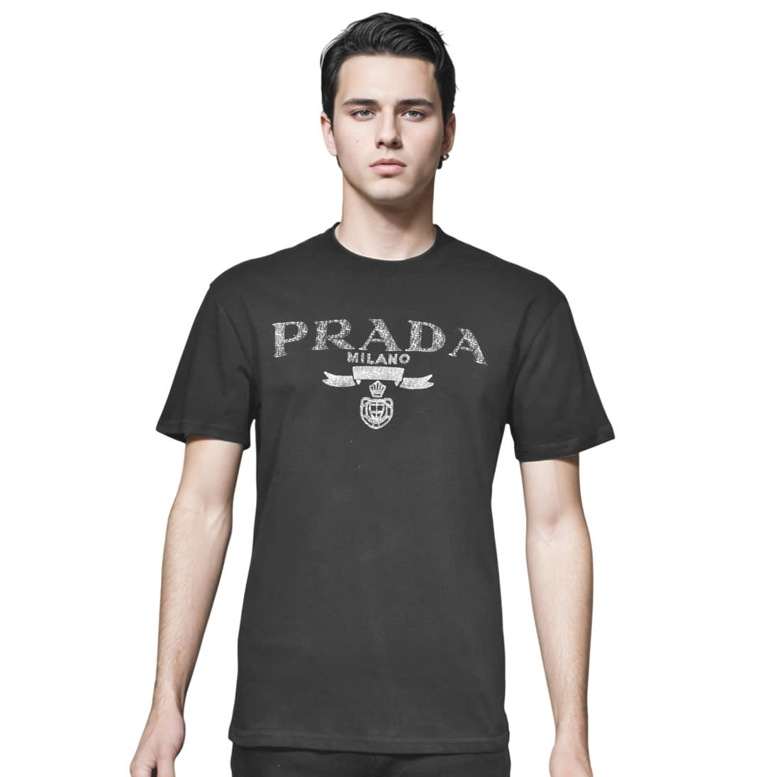 Prada Black Premium Quality T-shirt-0
