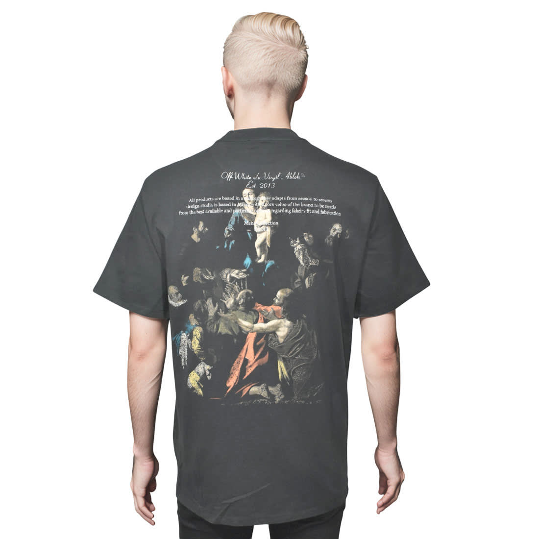 Off-White Dark Grey Premium Quality T-Shirt-1