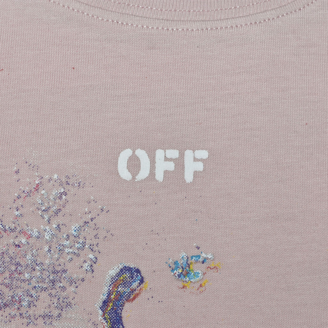 Off-White Pink Premium Quality T-Shirt-3