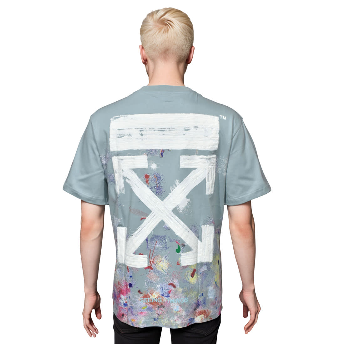 Off-White Sky Blue Premium Quality T-shirt-1