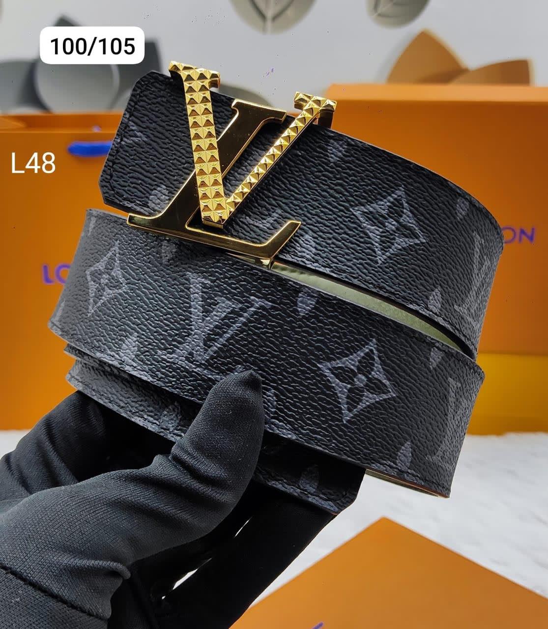 Louis Vuitton Golden Premium Quality Leather Belt-0