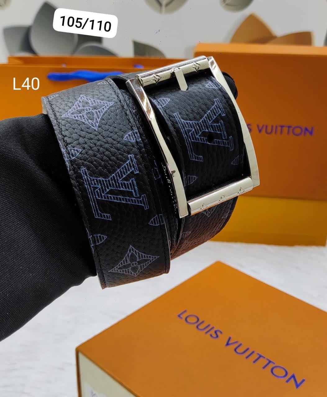 Louis Vuitton silver Premium Quality Leather Belt-0