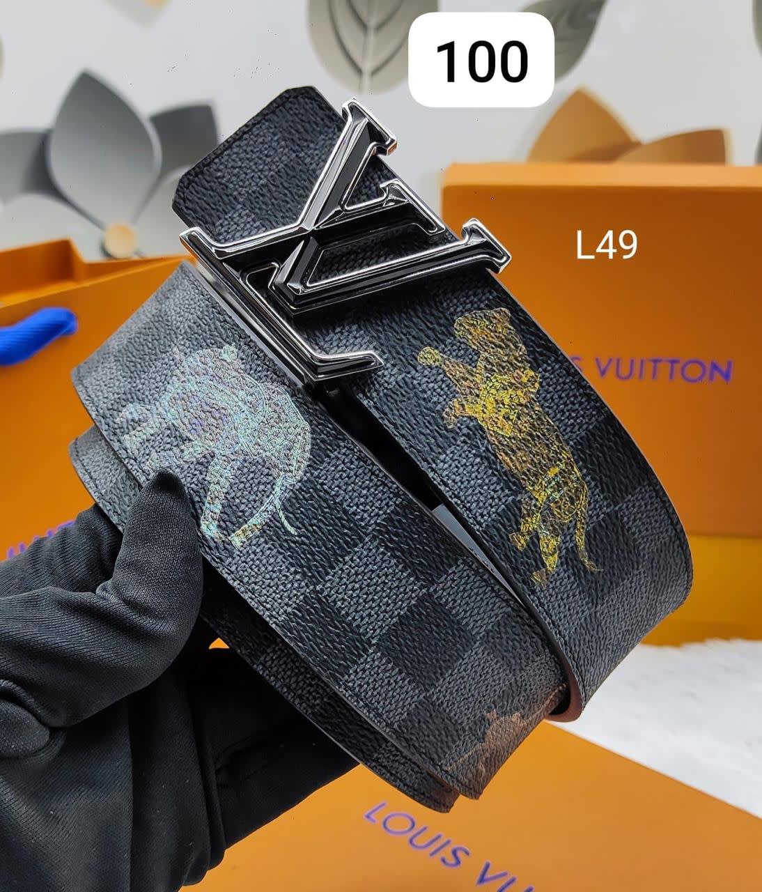 Louis Vuitton Black Premium Quality Leather Belt-0