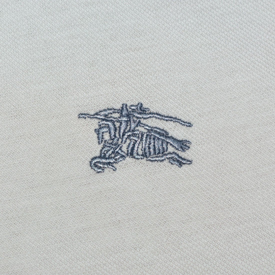 Burberry Embroidered logo White  Premium Quality Polo T-shirt-4