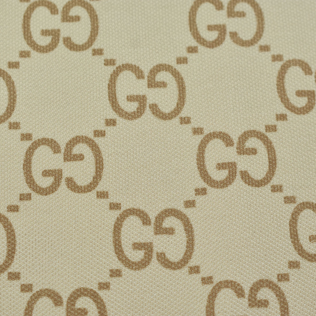 Gucci GG Stretch Cream Premium Polo T-shirt-3