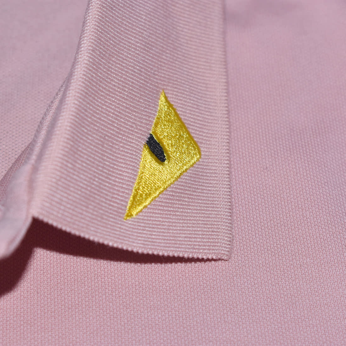 Fendi Roma Embroidered logo Pink Polo T-shirt-4
