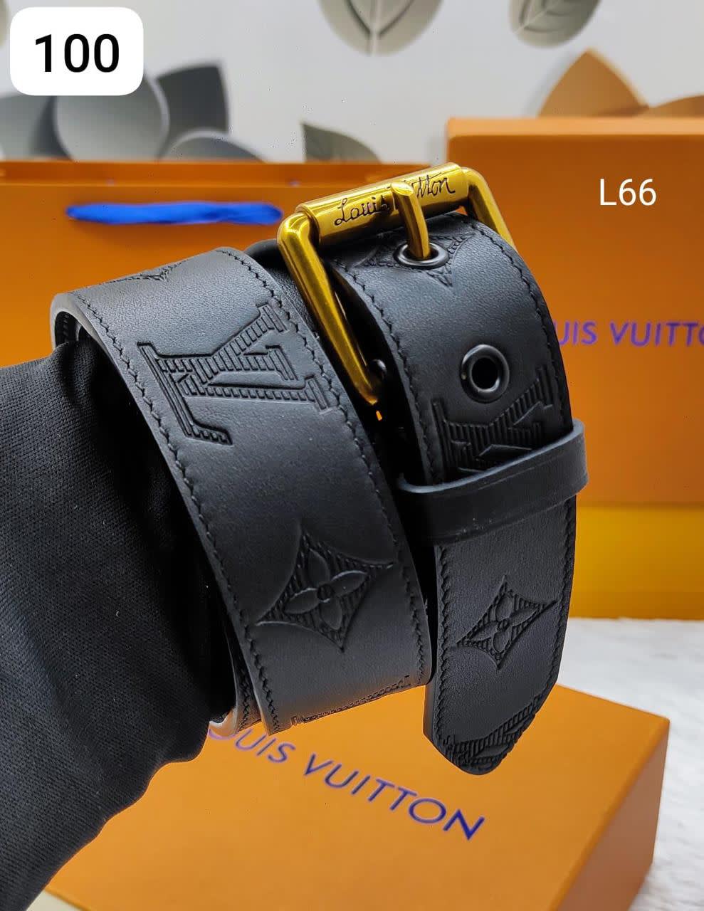 Louis Vuitton Golden Premium Quality Leather Belt-0