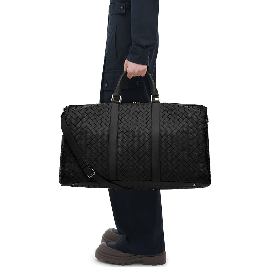 Dior Black Premium Intrecciato Duffle Bag-3