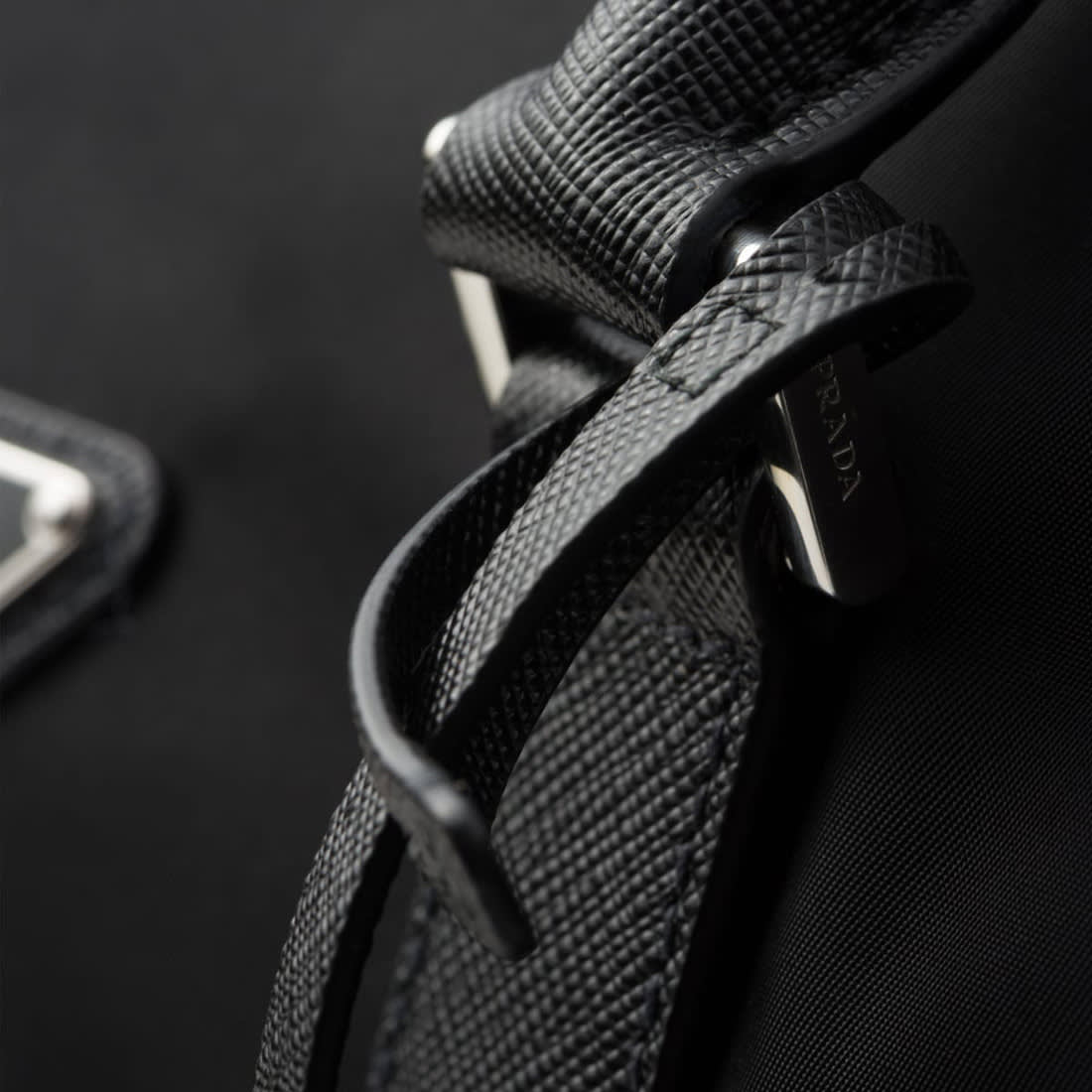 Prada Black Premium Re-Nylon and Saffiano Leather Duffel bag-3