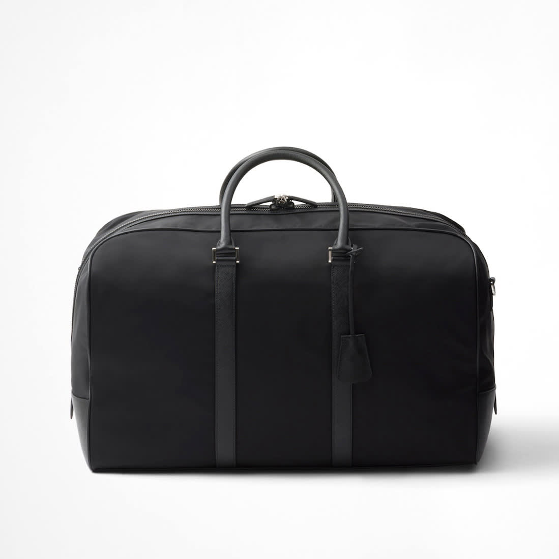 Prada Black Premium Re-Nylon and Saffiano Leather Duffel bag-1