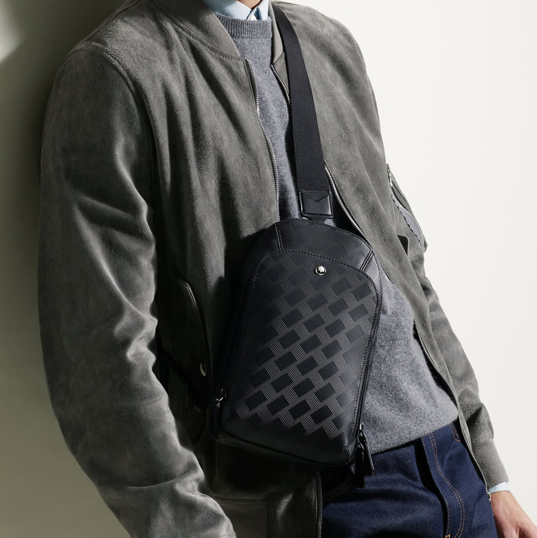 MontBlanc Black Premium Sling Bag-5