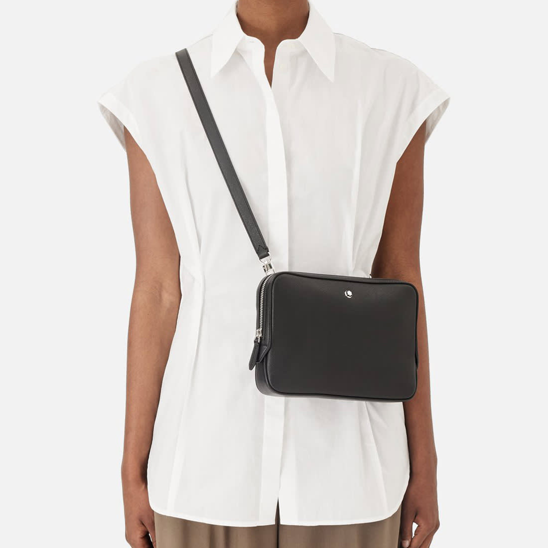 MontBlanc Black Premium Side Sling Bag-2