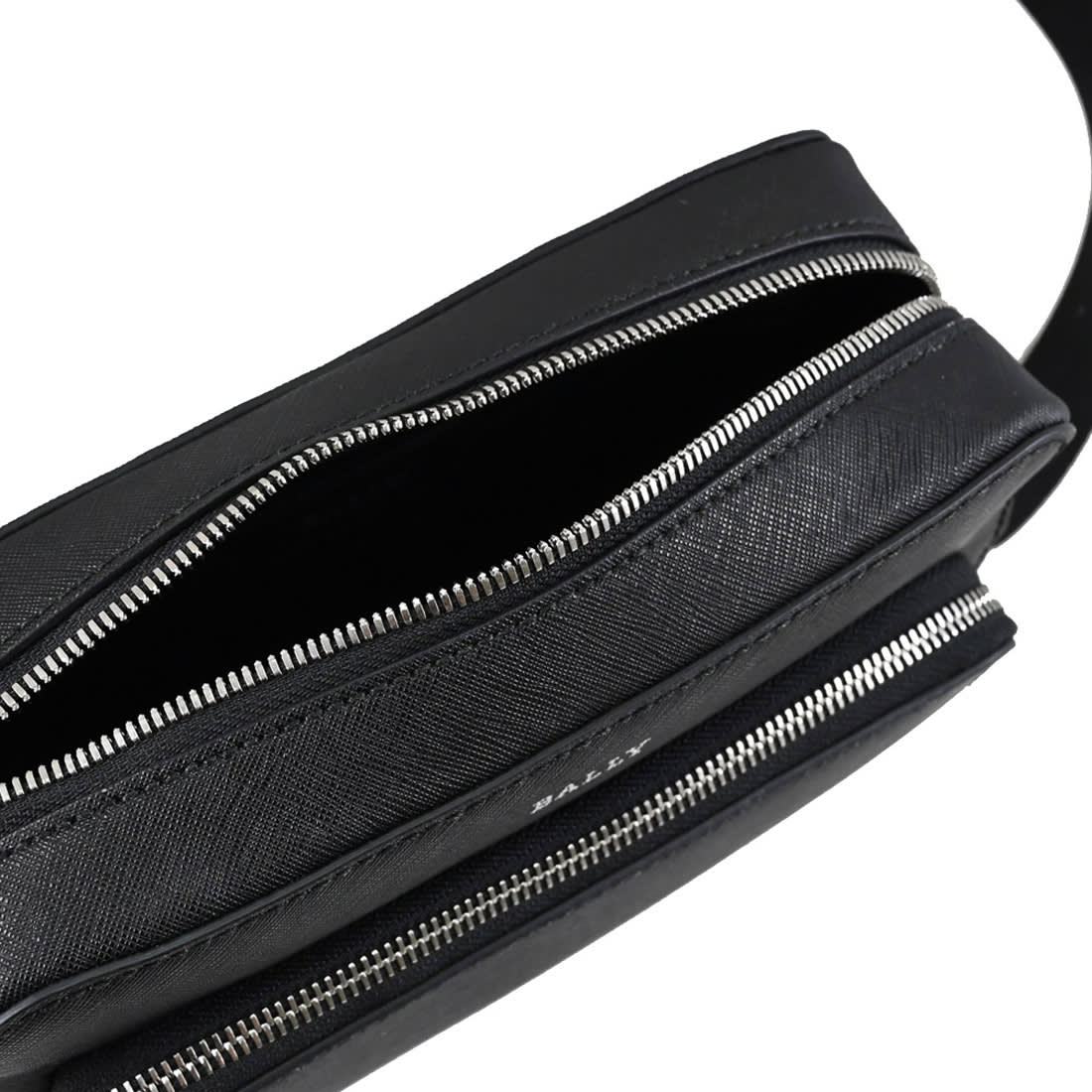 Bally Black Premium Front Pocket Cross Body Zipper Bag-2