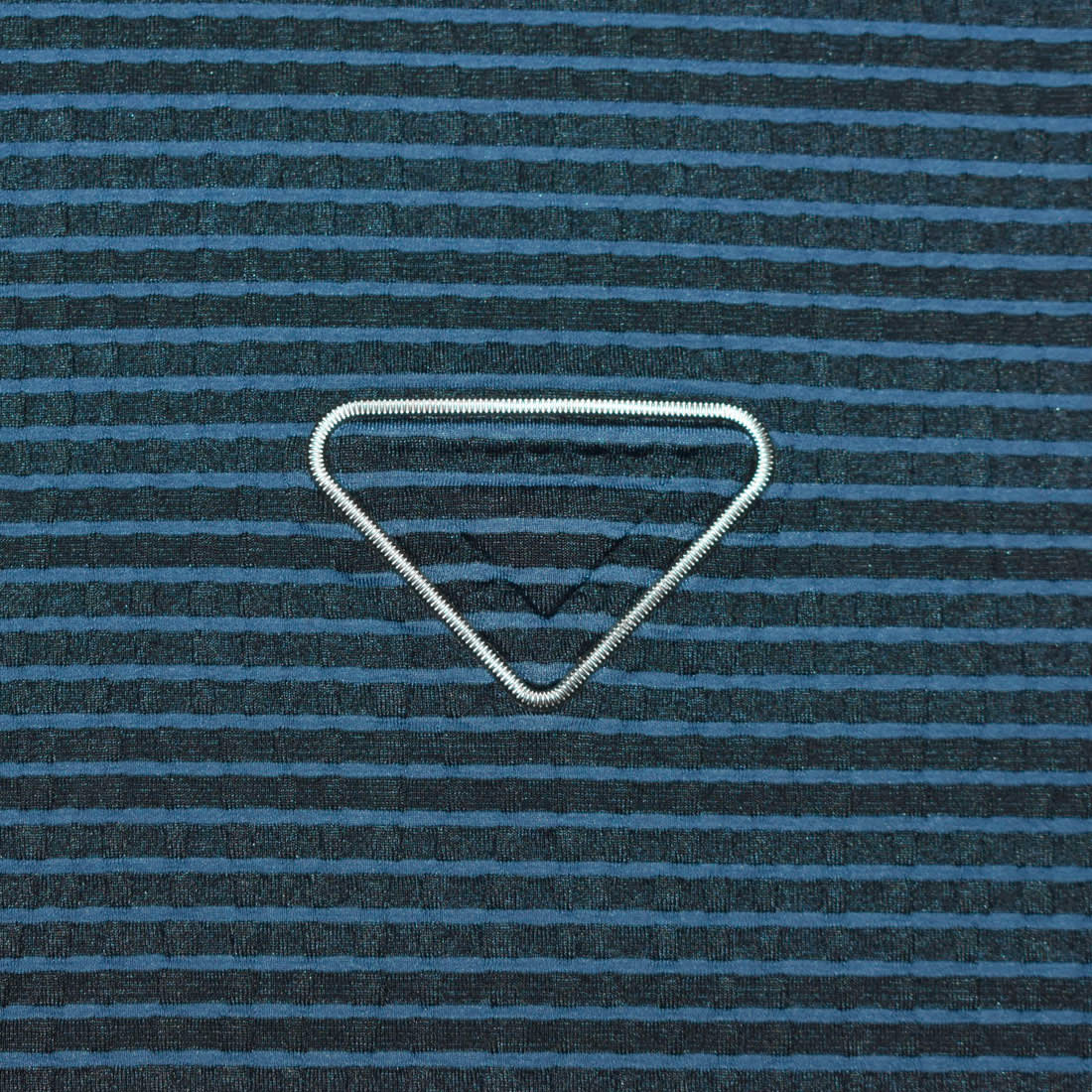 Prada Embossed Logo Blue Premium Polo Luxury T-shirt-3