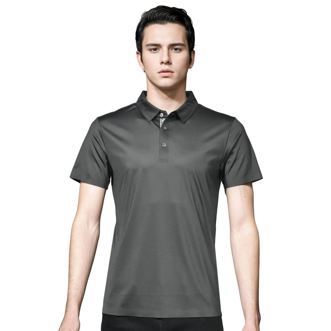 Salvatore Ferragamo Grey Premium Quality Polo T-shirt-0