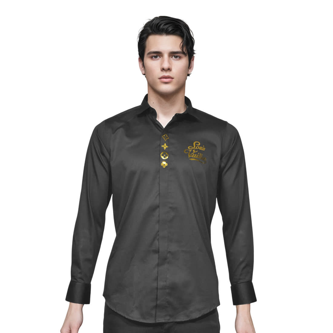 Louis Vuitton Black Premium Quality Shirt-6
