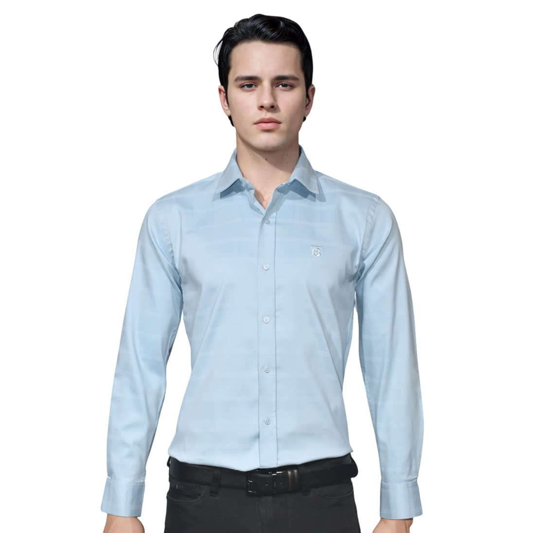 Burberry Sky Blue Premium Quality Shirt-0