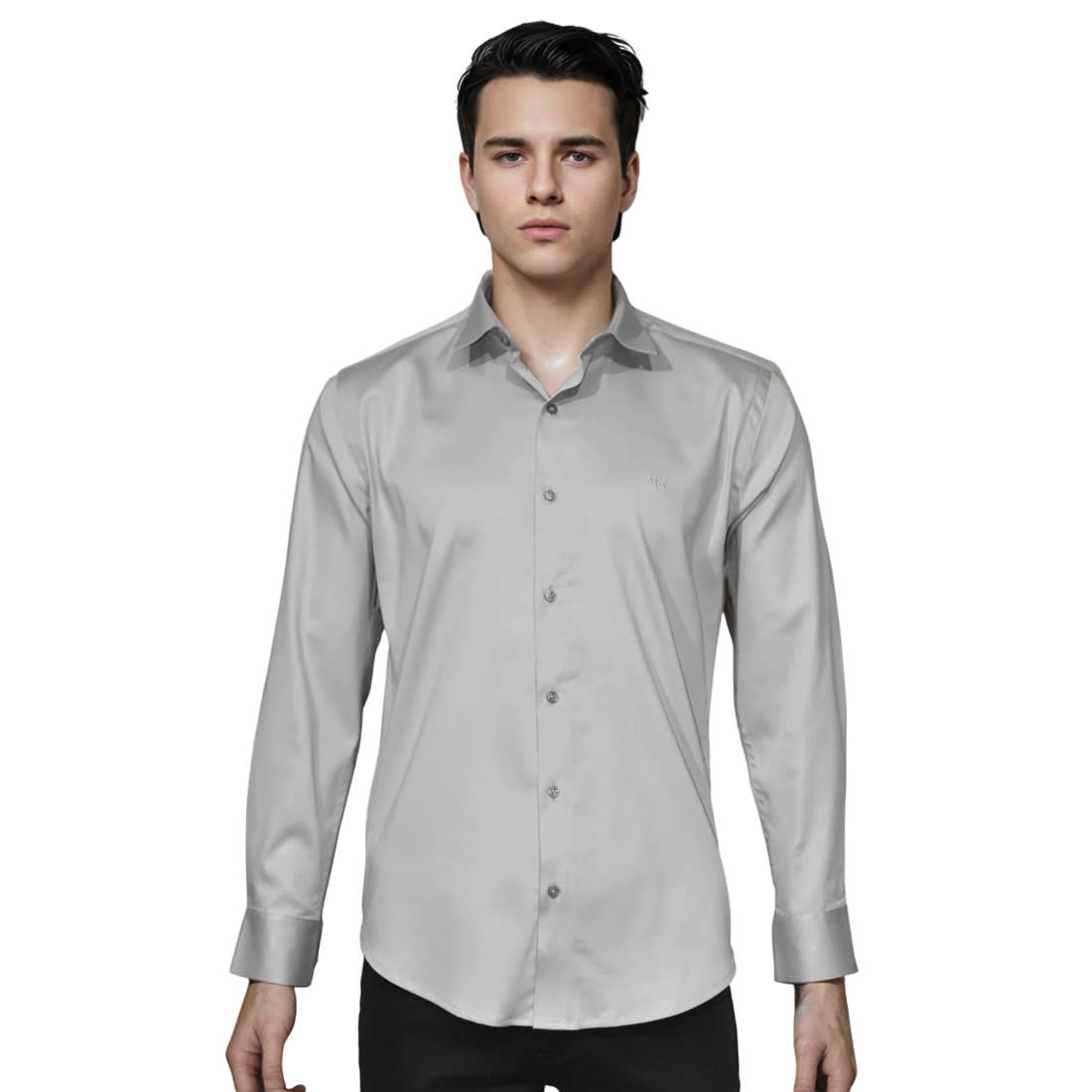Armani Exchange Light Grey Premium Quality Shirt-6