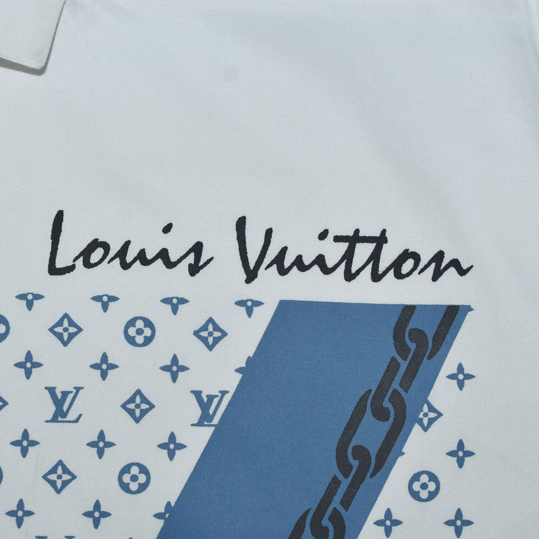 Louis Vuitton White Premium Quality Shirt-3