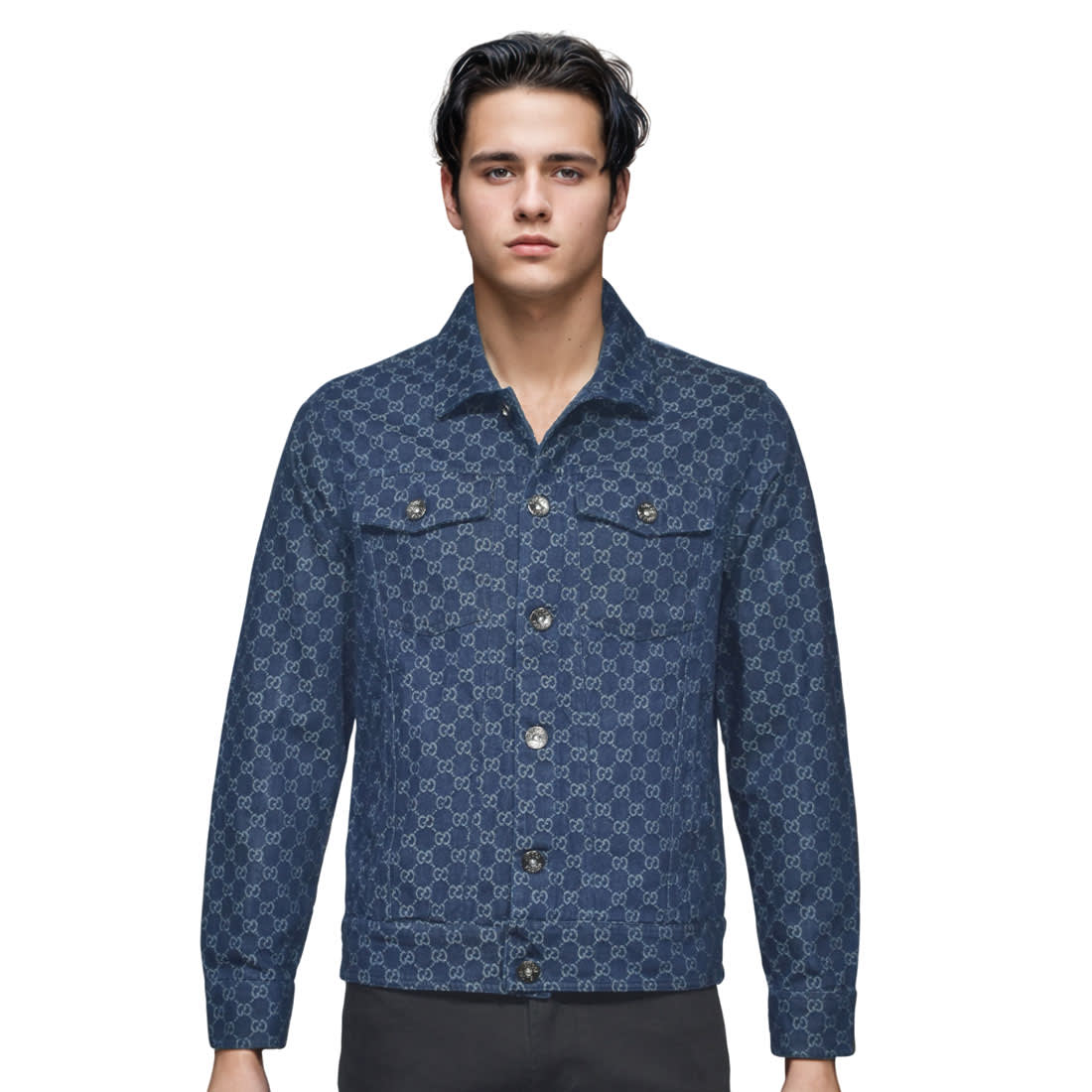 Gucci Blue Premium Quality Jacket-1