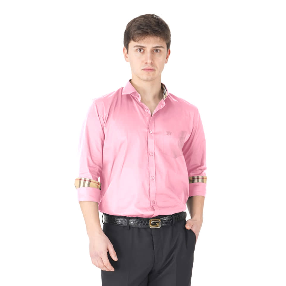 Burberry Pink Premium Quality Shirt-0