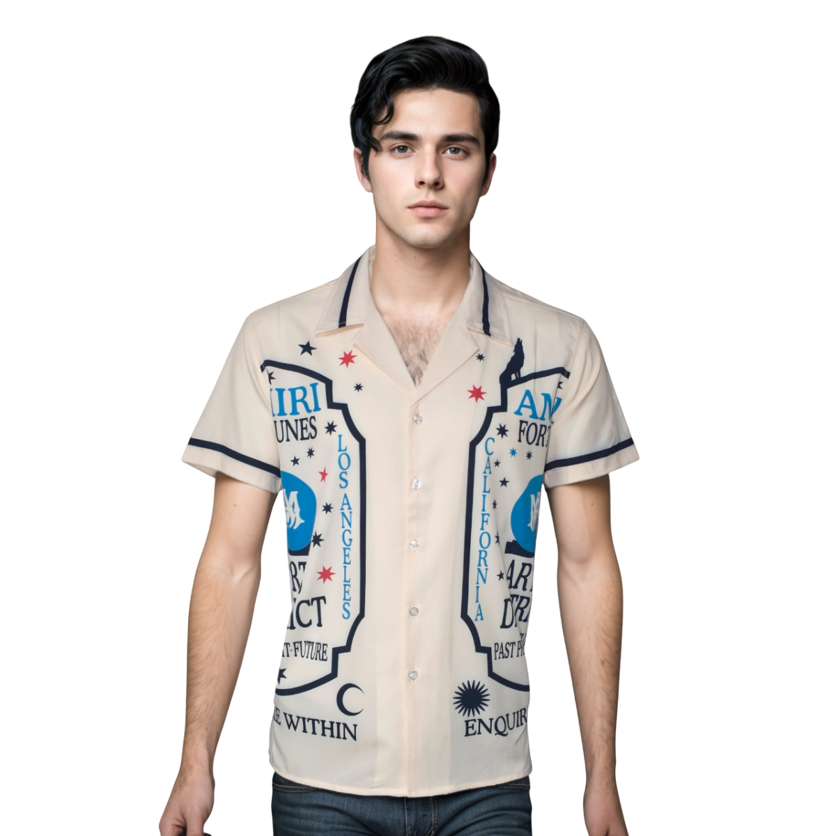 Amiri Fortune Bowling Shirt-0