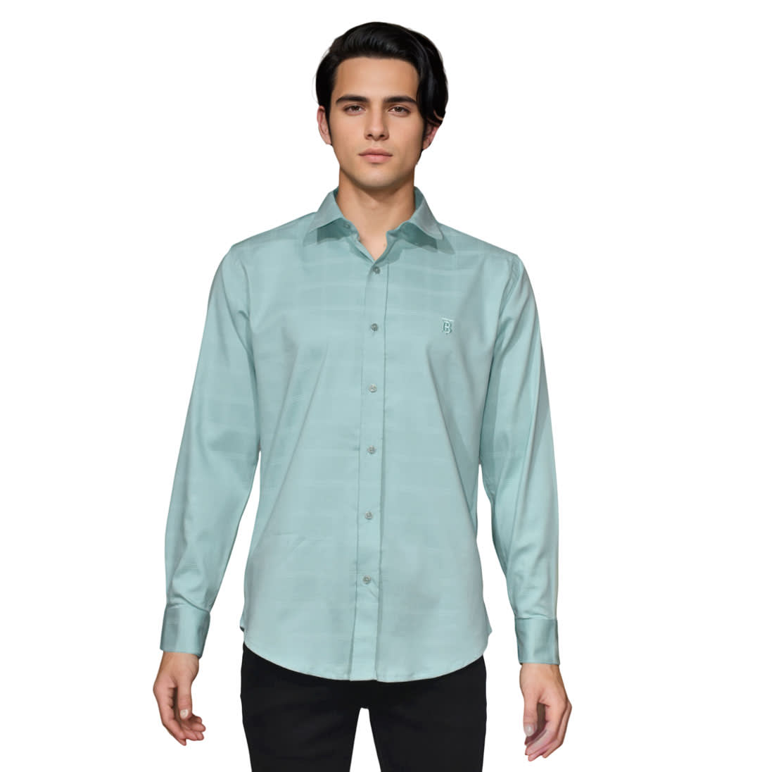 Burberry Light Green Premium Quality Shirt-6