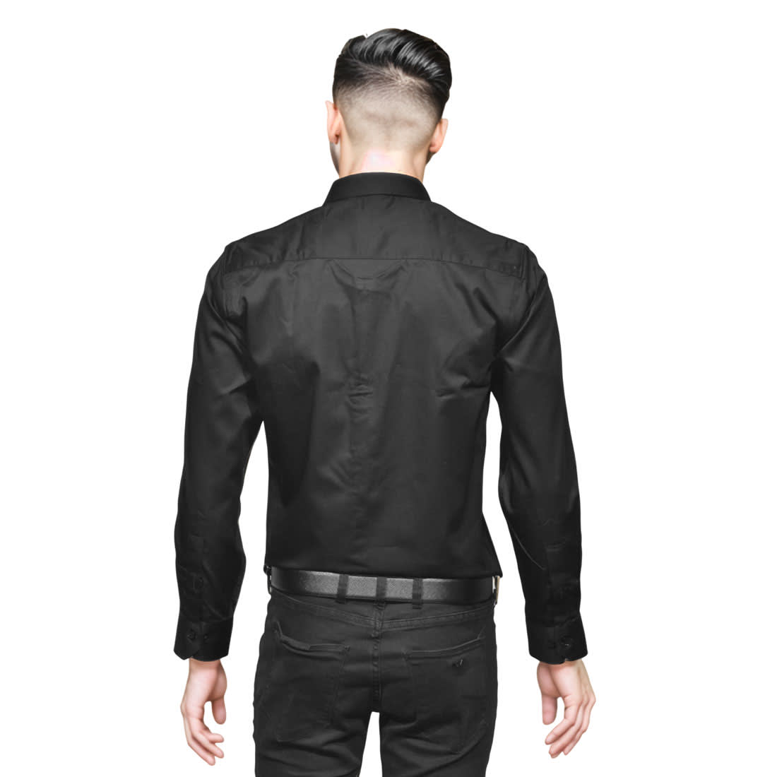 Armani Exchange Black Logo Print Regular Fit Premium Shirt-1