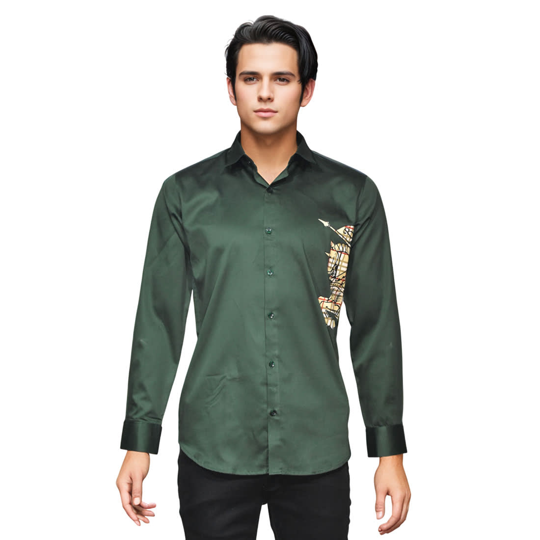 Burberry Green Premium Quality Shirt-6