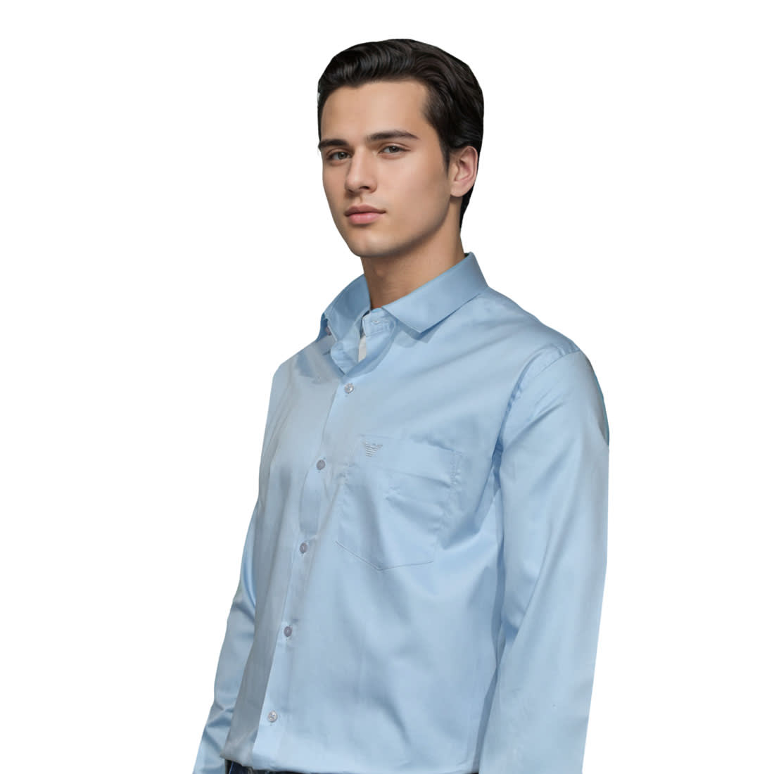 Giorgio Armani Sky Blue Premium Quality Shirt-2