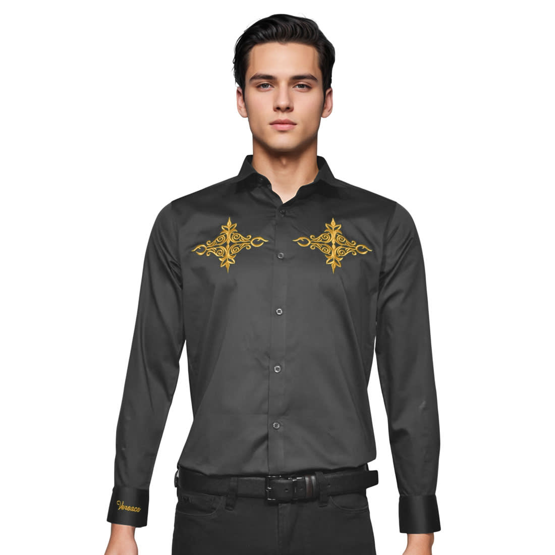 Versace Black Premium Quality Shirt-0