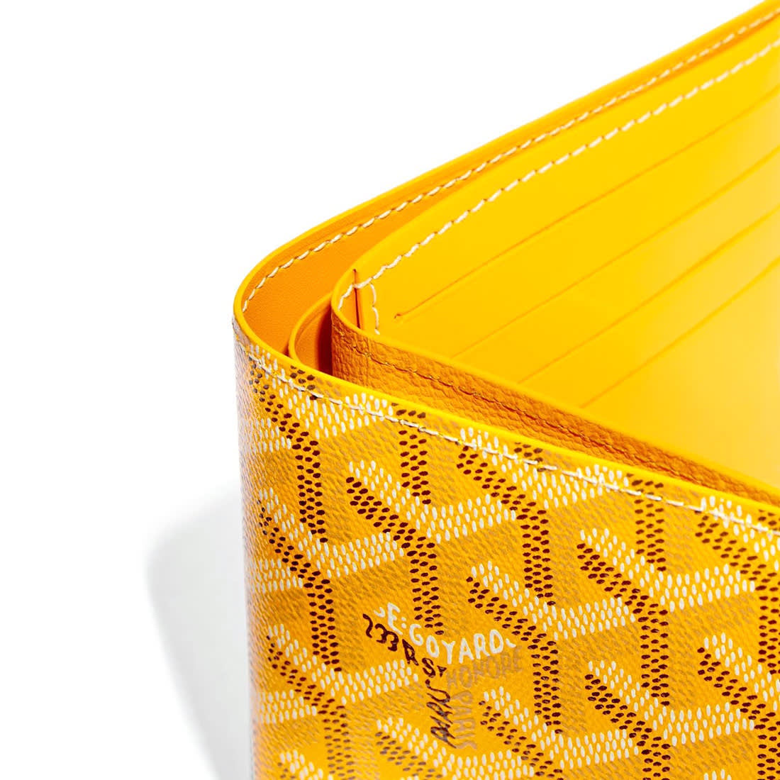Goyard Yellow Premium Compact Wallet-2