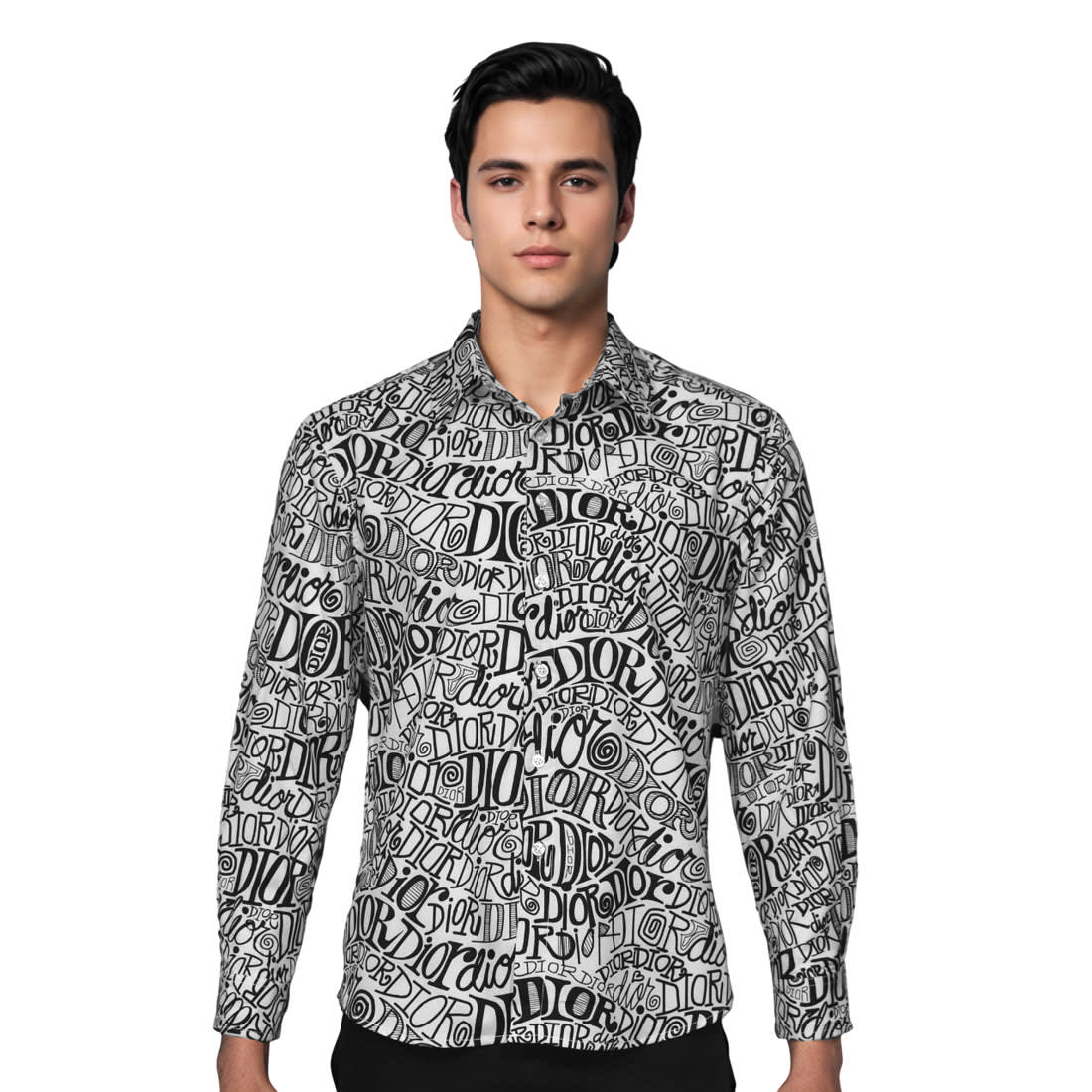 Dior White & Black Premium Quality Shirt-0
