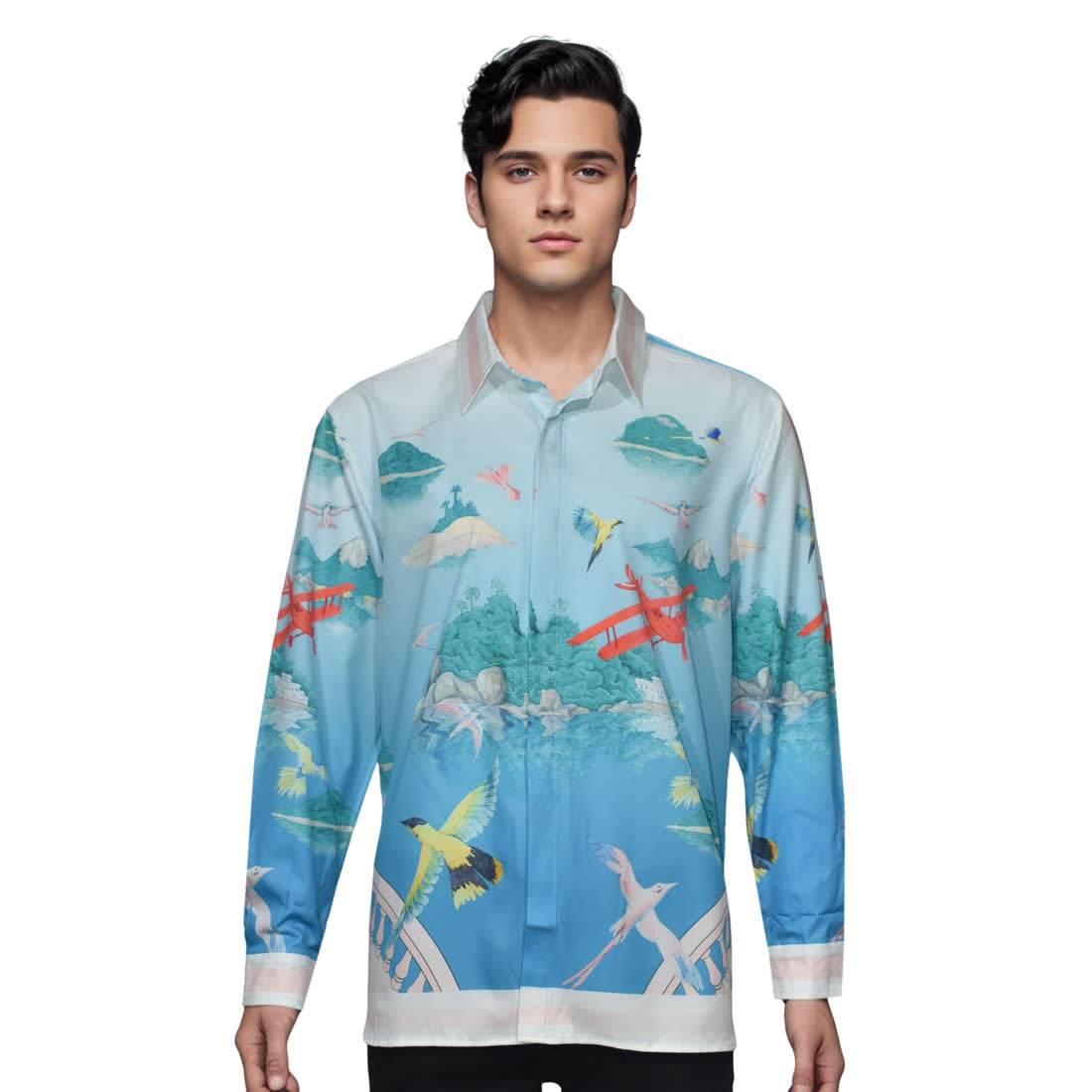 Casablanca Sky Blue Premium Quality Shirt-0