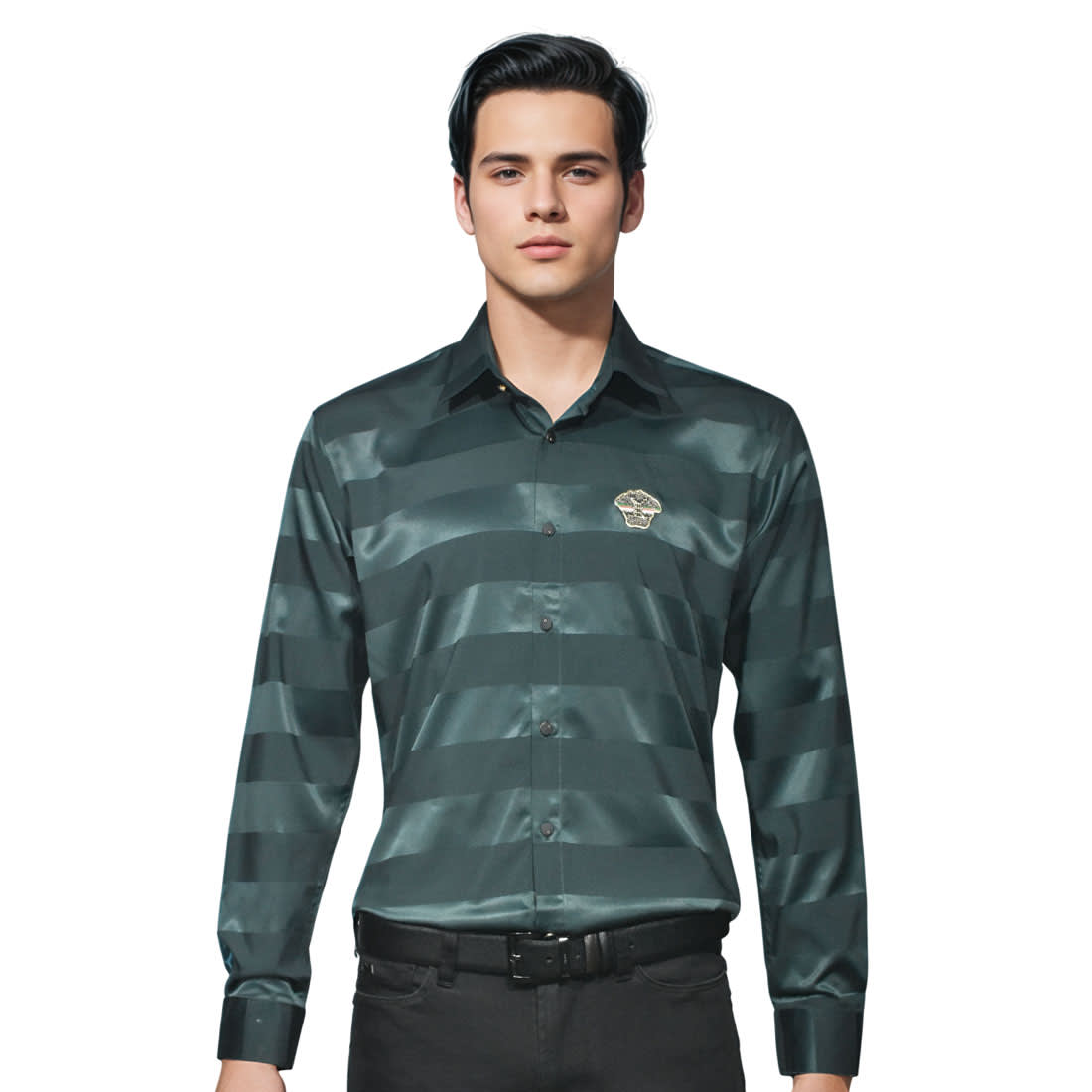 Versace Green Designer Premium Quality Shirt-0