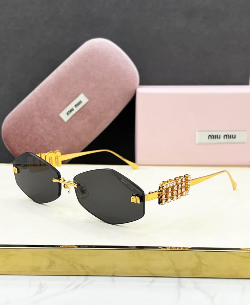 Miu Miu Black Luxury Sunglasses-0