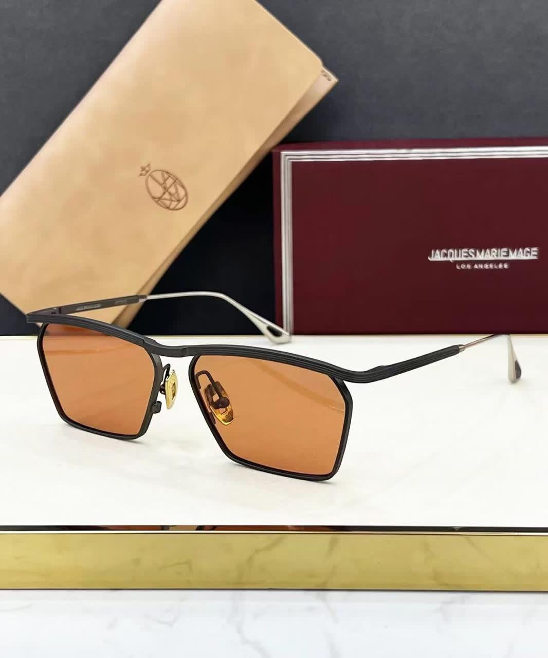 Jacques Marie Mage Brown Luxury Sunglasses-0