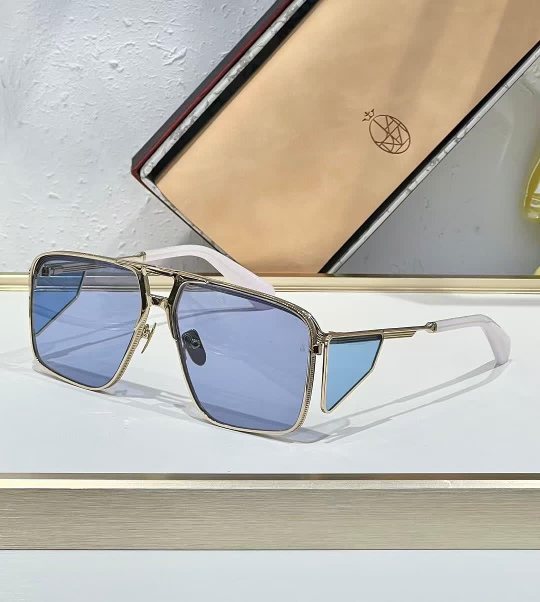 Jacques Marie Mage Blue Luxury Sunglasses-0