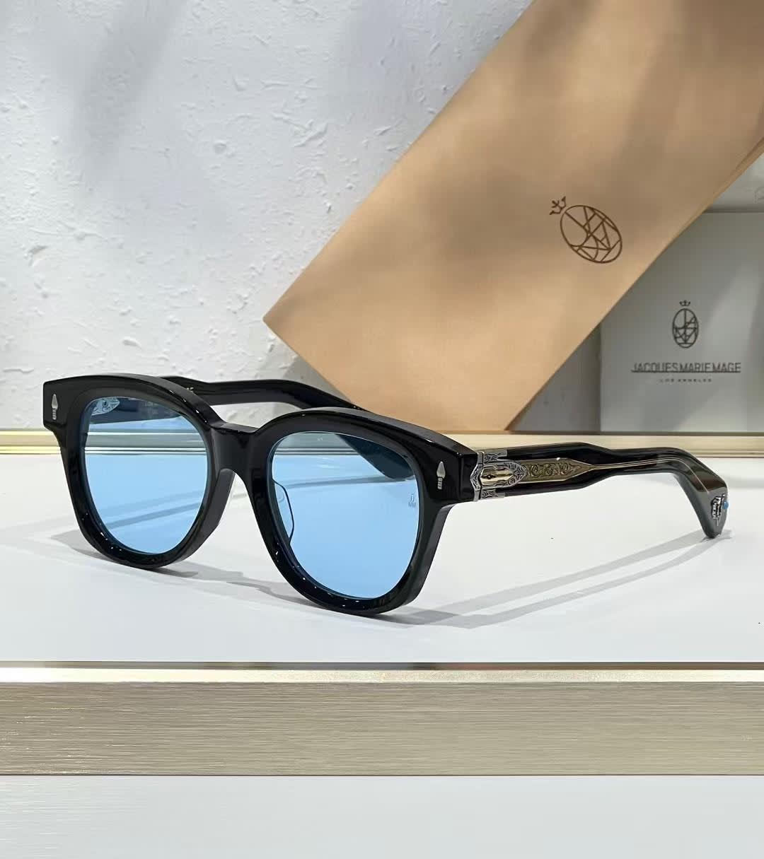 Jacques Marie Mage Blue Luxury Sunglasses-0