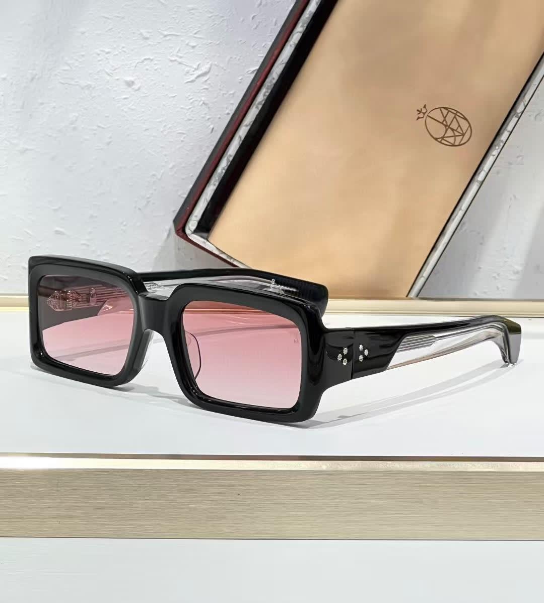 Jacques Marie Mage Black & Pink Luxury Sunglasses-0