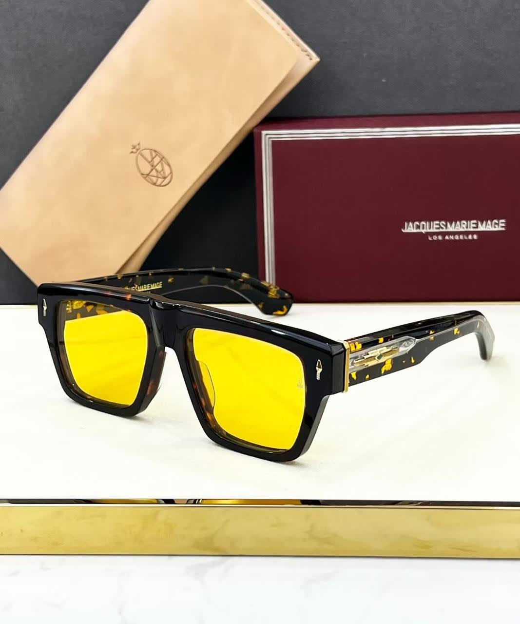 Jacques Marie Mage Golden Luxury Sunglasses-0