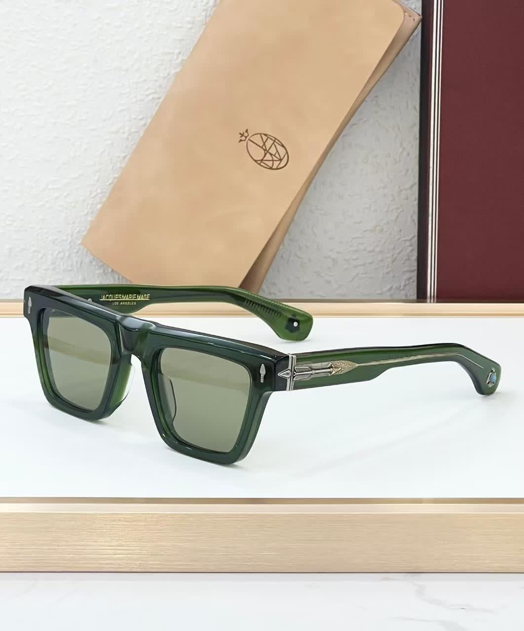 Jacques Marie Mage Green Luxury Sunglasses-0