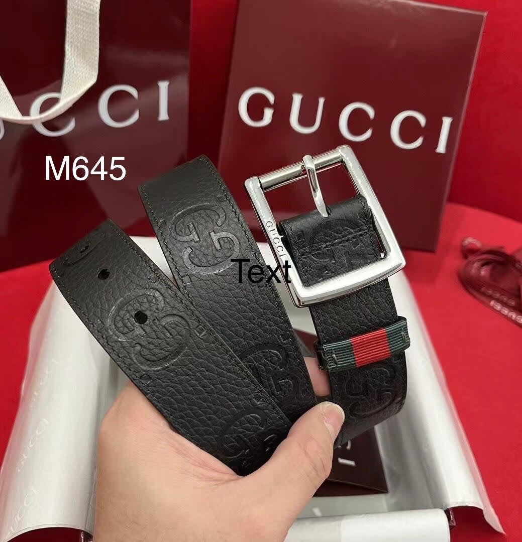 Gucci Silver Premium Quality Leather Belt-0