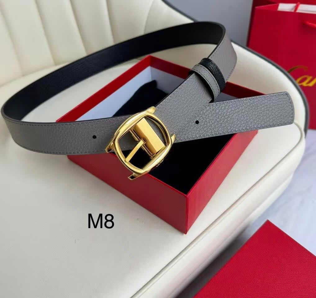 Cartier Golden Premium Quality Leather Belt-0