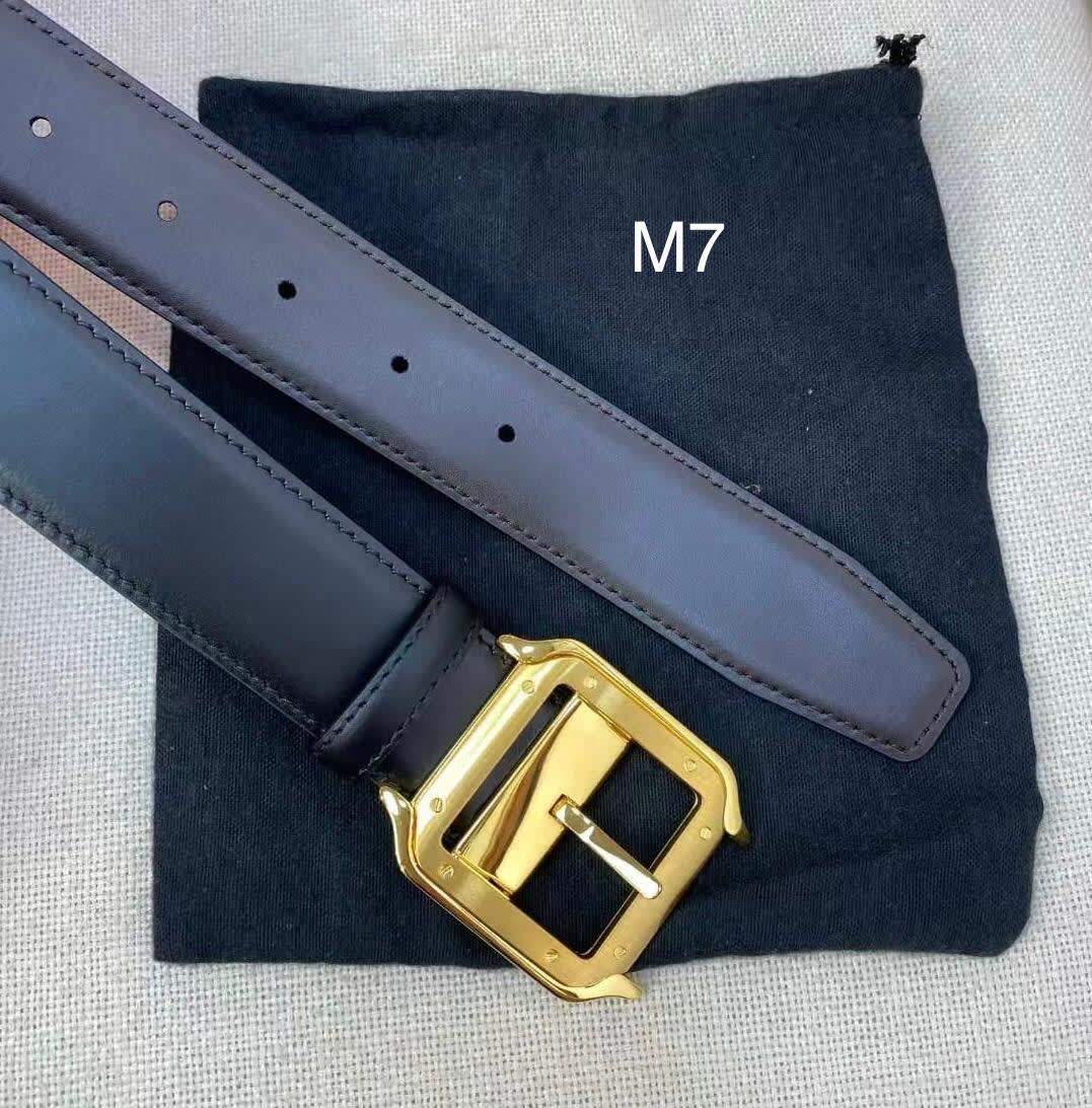 Cartier Blue&Golden Premium Quality Leather Belt-0