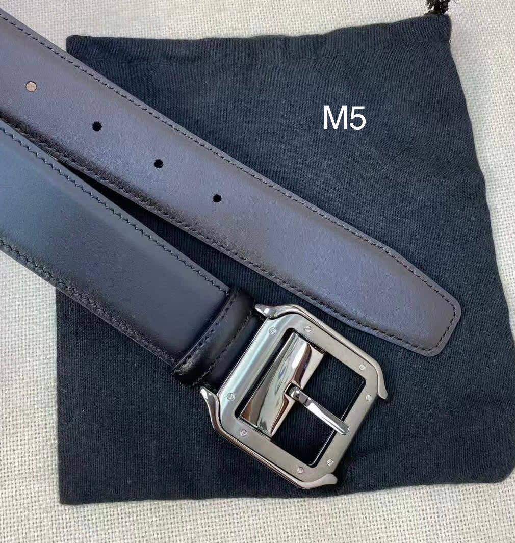 Cartier Blue&Silver Premium Quality Leather Belt-0