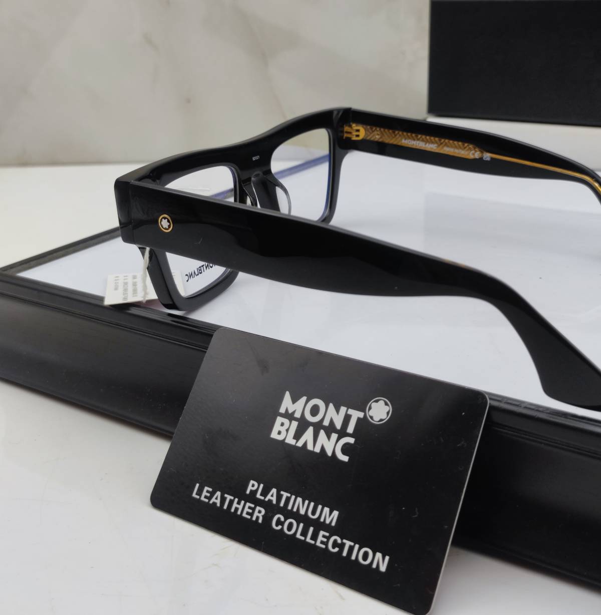 Mont Blanc Black & Golden Luxury Sunglasses-1