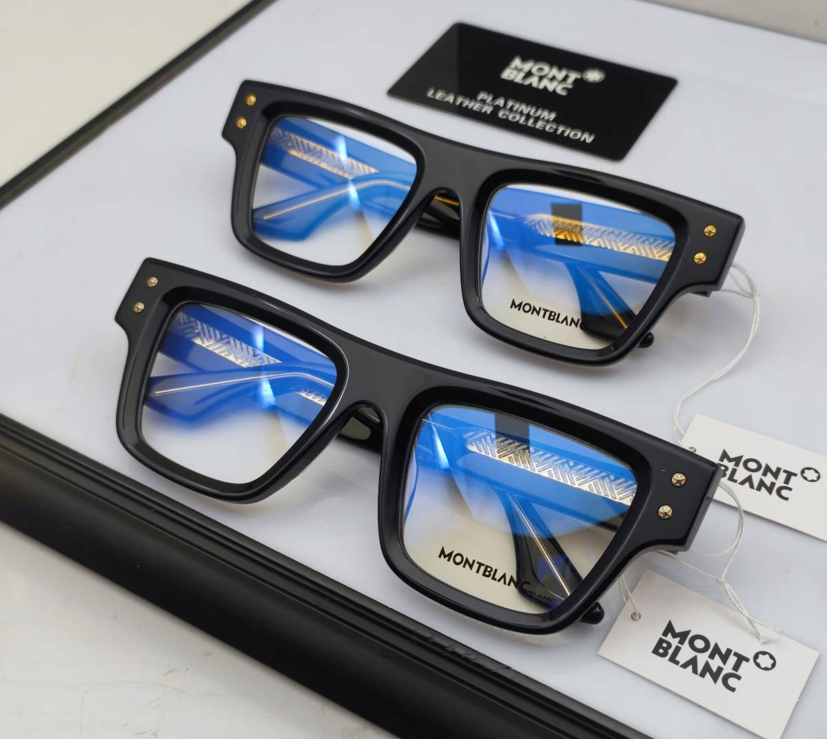 Mont Blanc Black & Golden Luxury Sunglasses-2