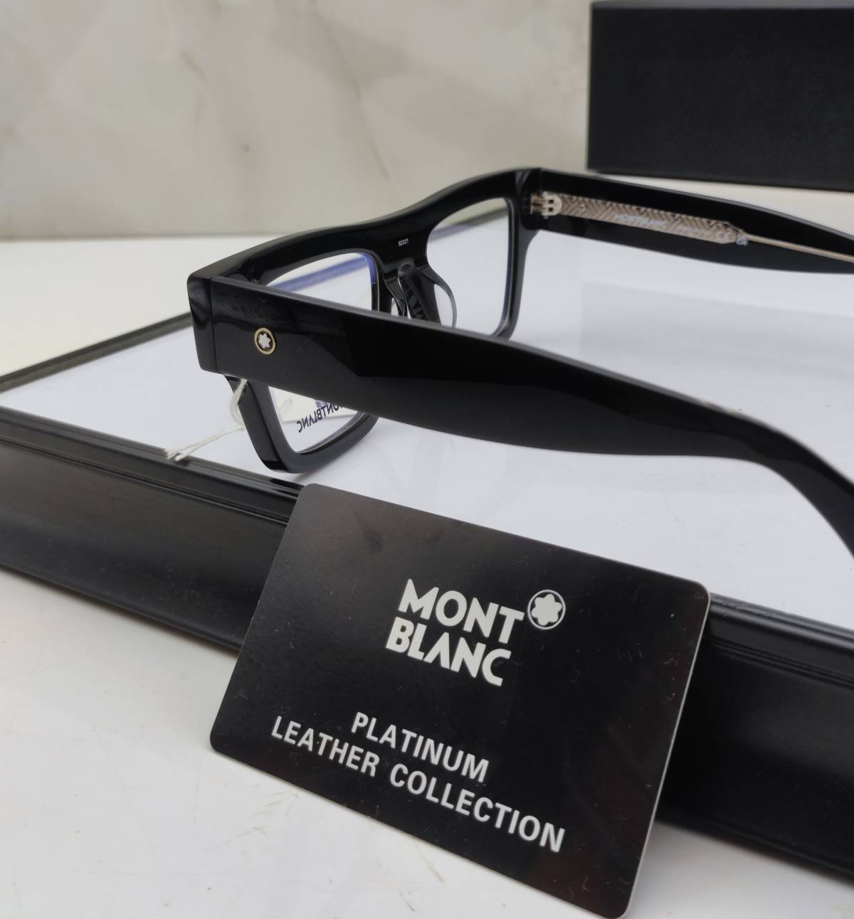 Mont Blanc Black & Silver Luxury Sunglasses-1
