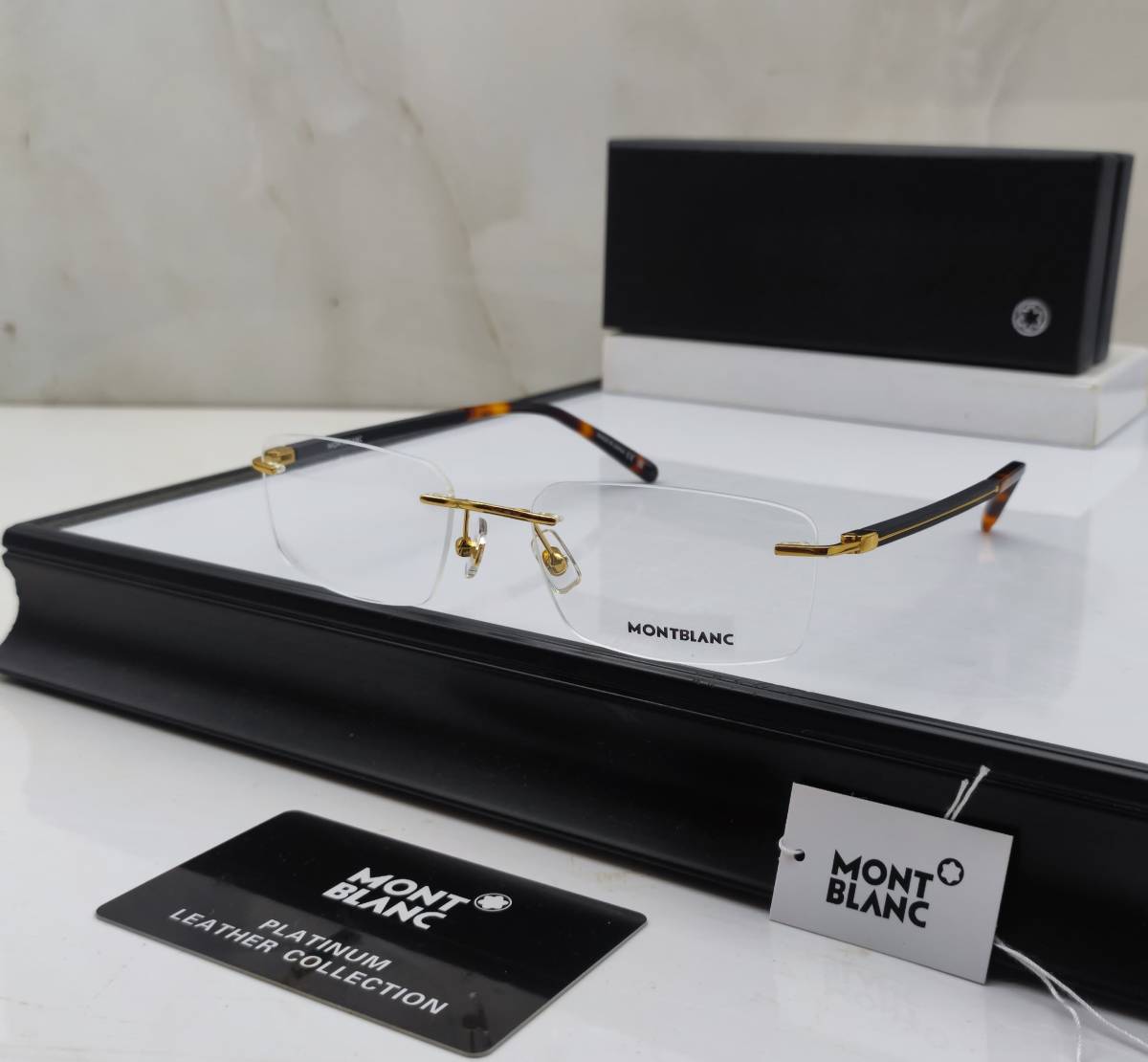 Mont Blanc Golden Luxury Sunglasses-0